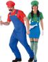 Luigi og Mario Inspirert - Parkostyme