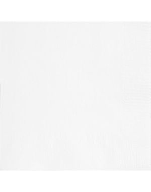 50 stk Hvite Servietter 33x33 cm
