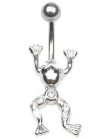 Crystal Frog Navlepiercing