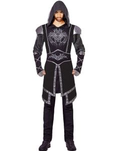 Svart Assassins Creed Inspirert Kostymeoverdel til Mann