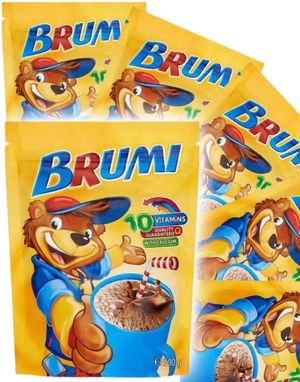 10 Brumi Instant Cocoa with Vitamins - Sjokoladepulver til Drikke - Hel Eske 1,5 kg