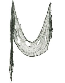 Skummel Dekorasjon til Halloween - Mørk Netting Ca 140 x 50 cm