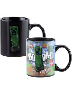 Lisensiert Minecraft Bilde/Fargeendrende Krus med Creeper Motiv 300 ml