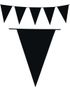 Svart Banner med Store Vimpel Flagg 10 meter 