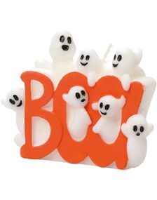 Boo! Stearinlys med Spøkelser 9x11 cm