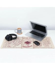 Marauders Map/Ukruttkartet - Lisensiert XL Harry Potter Skrivebordsmatte/Musematte 30x80 cm