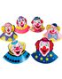 6 stk Partyhatter med Klovnemotiv