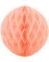 Ferskenfarget Honeycomb Ball 30 cm
