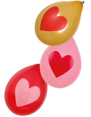 6 stk 25 cm Ballonger - Love You