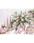 6 stk Metallisk Rose Gullfarget Kubbelys 12x6 cm