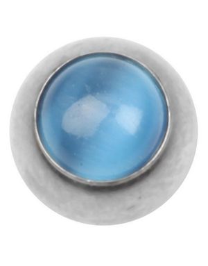 Cat Eye Blue - 6 mm Stålkule til 1,6 mm Stang