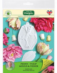 Silikonform og Bladpreger for Pion/Tulipan - Katy Sue