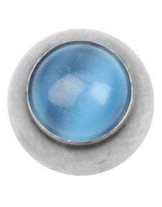 Cat Eye Blue - 6 mm Stålkule til 1,6 mm Stang