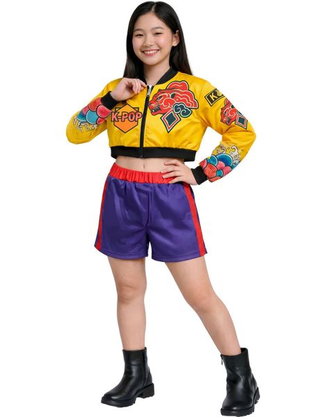 Rumi Star Nova - K-pop Demon Hunters Inspirert Barnekostyme
