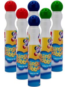 6 stk Bingo Dabbers / Markeringstusjer i Rød, Grønn og Blå