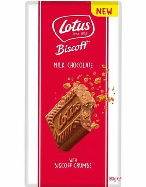 Biscoff Sjokoladeplate med Crunchy Kjeksbiter 180 gram