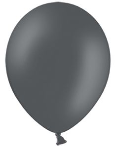 100 stk 13 cm - MEGAPACK - Mørk Grå Små Ballonger