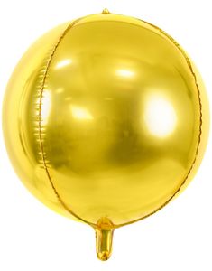 Gullfarget Metallisk Orbz / Ballongboble 40 cm