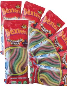 12 stk Fizzy Rainbow Pencils / Godteristenger - Halal Sertifisert - Hel Eske