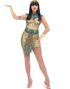 Egyptisk Dronning/Kleopatra Kostyme til Dame - X-Small