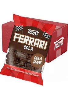 1779408000_130 stk Toms Ferrari Cola - Bilformede Vingummibiter med Colasmak - Hel Eske 3,6 kg