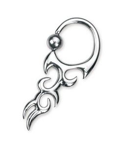 Steel Tribal Flame  BCR Piercing - Strl 1,6 x 12 mm