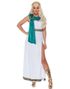 Gresk Toga Kostyme til Dame - Strl XL