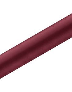 MØRK RØD Bordløper i Satin 36 cm x 9 meter