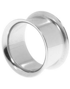 Simple Silver - Sølvfarget Piercing Tunnel