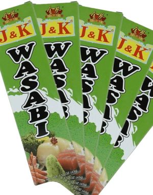 10 stk J&K Wasabi Paste - Wasabi Pasta på Tube - Hel Eske 430 gram (Kina)