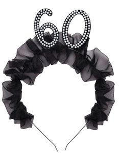 60 År - Pannebånd med Rysjer og Perler