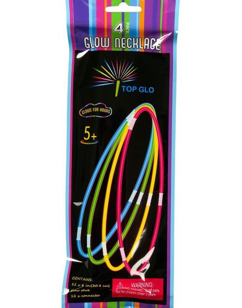 4 Stk Glow Sticks Armbånd i 4 Farger