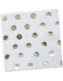20 stk Servietter med Folierte Gullfargede Polka Dots 33x33 cm - Plukk og Miks