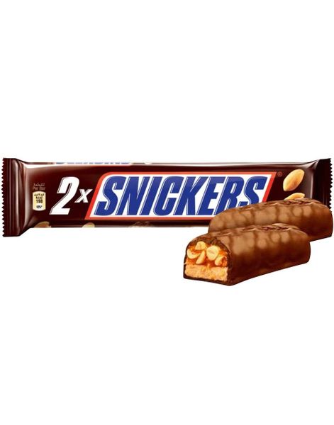 Dobbel Snickers Bar - Melkesjokoladebar med Nougat, Nøtter og Karamell 75 gram