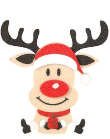 3 stk Treklyper med Rudolf 12 cm