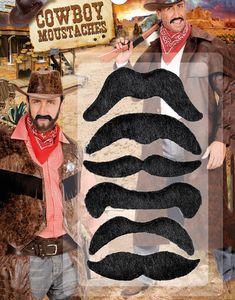 6 stk Cowboy Løsbarter