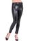 Svart Leatherlook Leggings