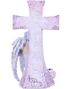 Weave in Faith - Håndmalt Englefigur med Kors 26 cm