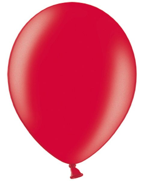 100 stk 30 cm MEGAPACK - Røde Metallic Ballonger
