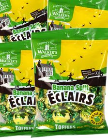 12 poser Walkers Banana Split Eclairs Toffee - Hel Eske