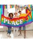 Stort Peace Posterflagg Banner 220x74 cm