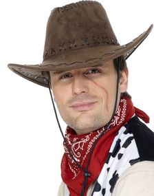 Semsket Brun Cowboyhatt i God Kvalitet