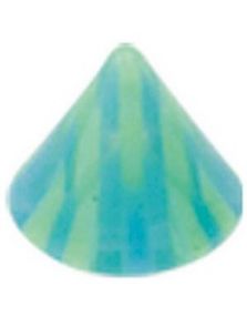 Playpoint Green/Blue - 4 mm Akrylkule til 1,2 mm stang