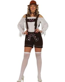 Mørk Brun Oktoberfestkostyme til Dame