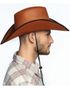Brun Cowboyhatt med Nagler