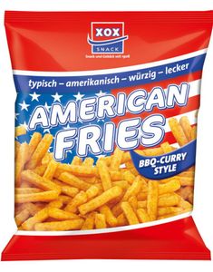 XOX American Fries BBQ-Curry Style 125 gram (Tyskland)