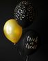 10 stk 30 cm Svarte Ballonger med Flaggermusmotiv