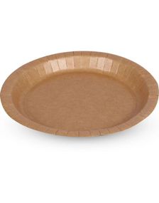 10 stk Miljøvennlige Kompostbare Kraft Papptallerkener Ekstra Store 26 cm