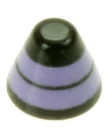 DualRing Spike Lilla - 3 mm Akrylkule til 1,2 mm stang