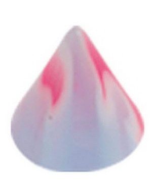 Firepoint Pink/Blue - 4 mm Akrylkule til 1,2 mm stang